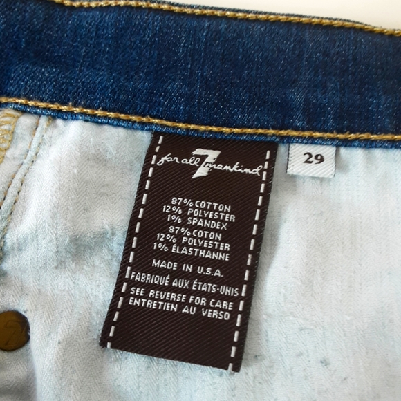7 for ALL MANKIND Jean Low Rise Boot Cut Sz. 29 - Picture 10 of 11